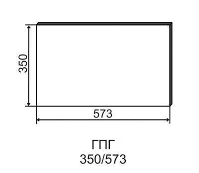 Торцевой фасад для глубокого шкафа ГПГ 350 Ройс ДСВ
