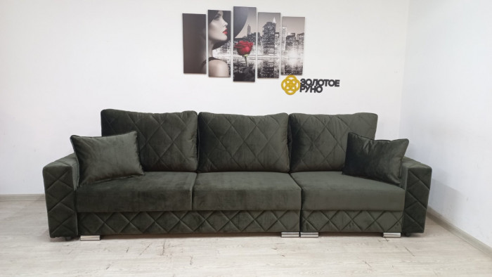 Диван Мартин-1 с выд/отт в ткани смарт-29 (велюр)