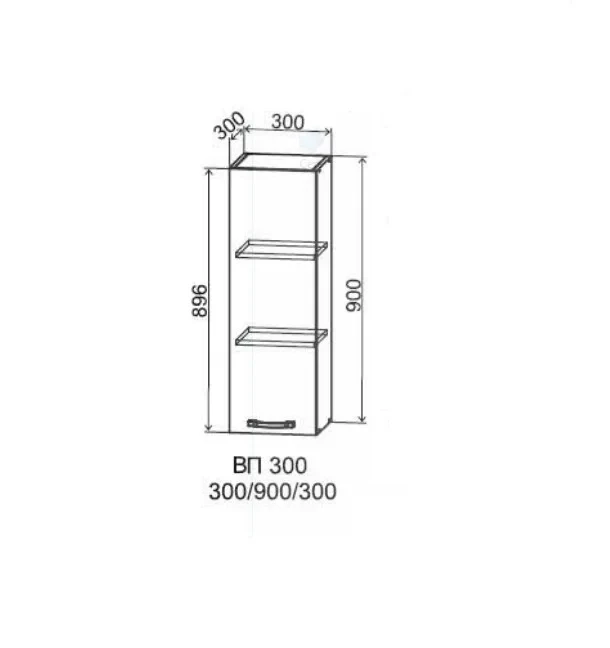Шкаф верхний 300/900 Капри
