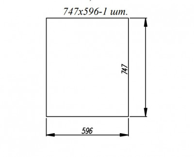 Фасад для посудомоечной машины 600 Марсель Гола