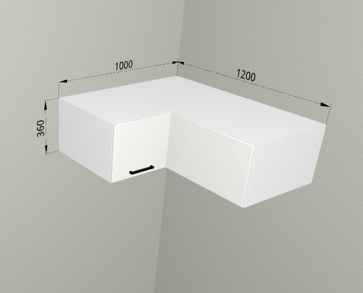 Шкаф навесной 1000/1200 распашной глубокий Санвут