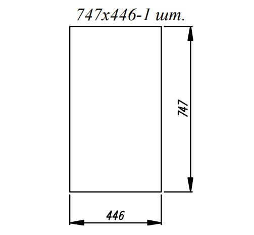 Фасад для посудомоечной машины 450 Марсель Гола