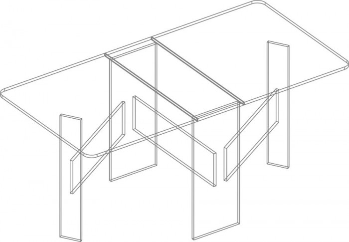 Стол-книжка Комфорт-2 КР1.0 Велес