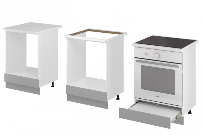 Шкаф нижний духовой 600 увеличенный Аляска