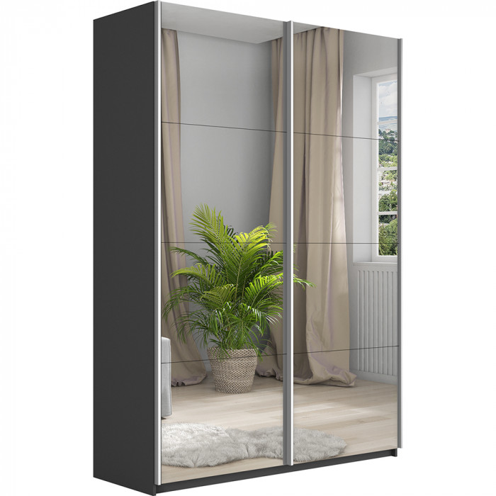 Шкаф купе Прайм 2-х дв. с зеркалами 1400 Е1