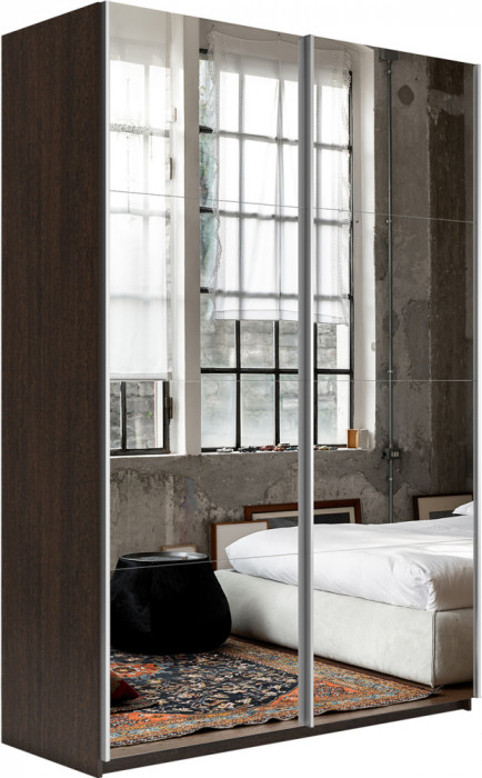 Шкаф купе Прайм 2-х дв. с зеркалами 1400 Е1