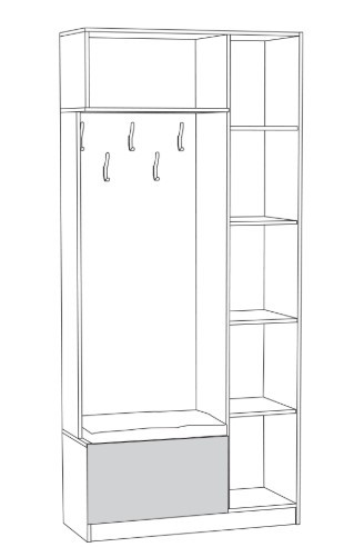 Шкаф многоцелевого назначения Ливерпуль 13 21