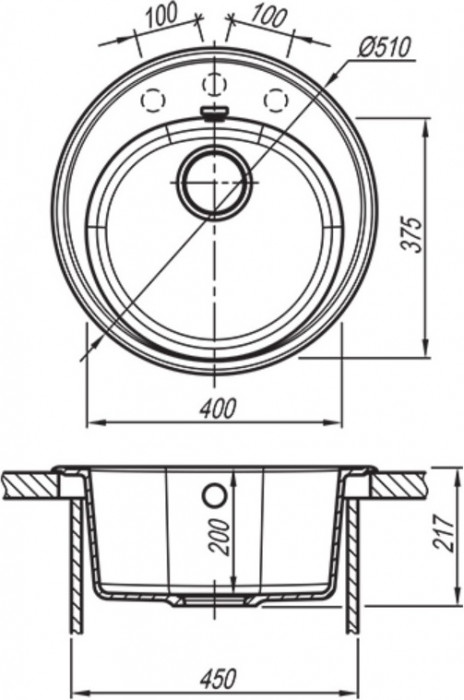 Мойка для кухни Лотос 510