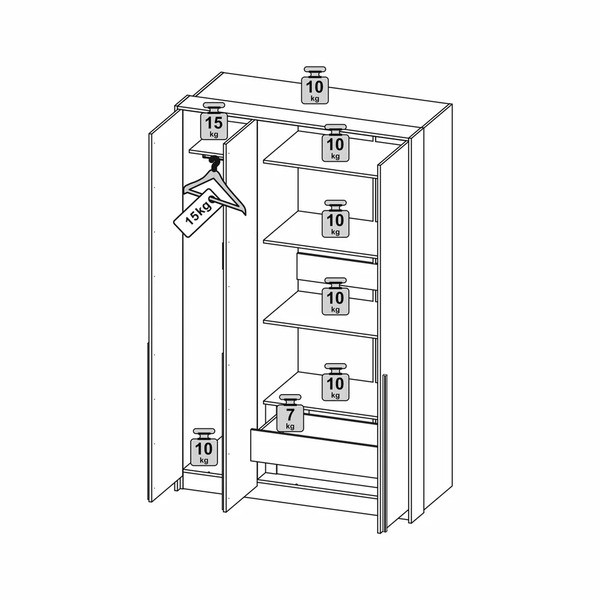 Шкаф 3-х створчатый Аравия-Кристалл