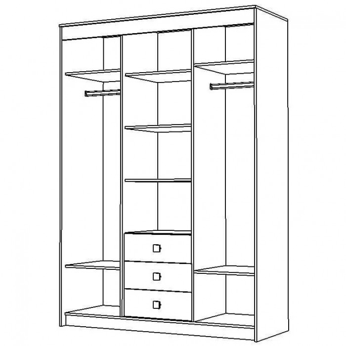 Шкаф купе комби Юнона