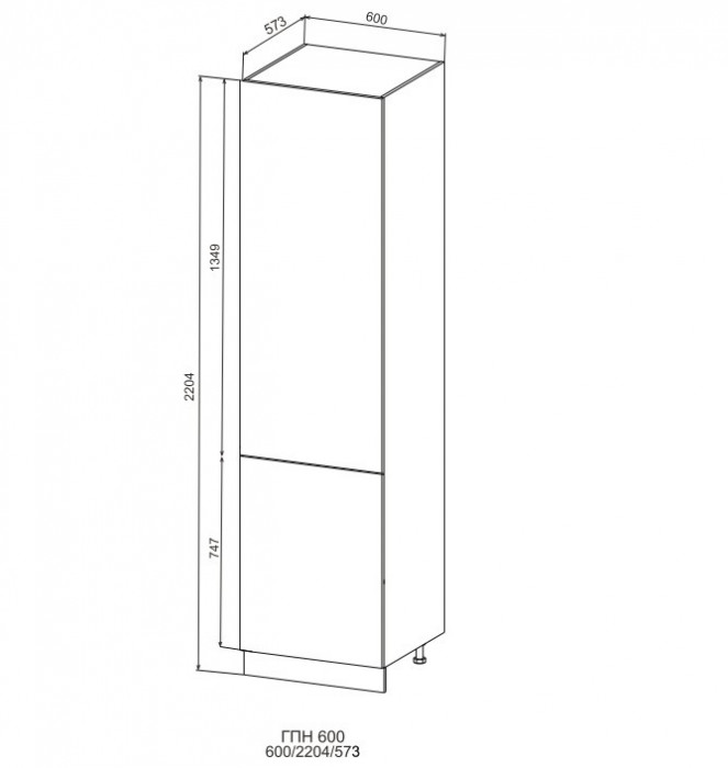 Пенал 600 глухой Марсель Гола
