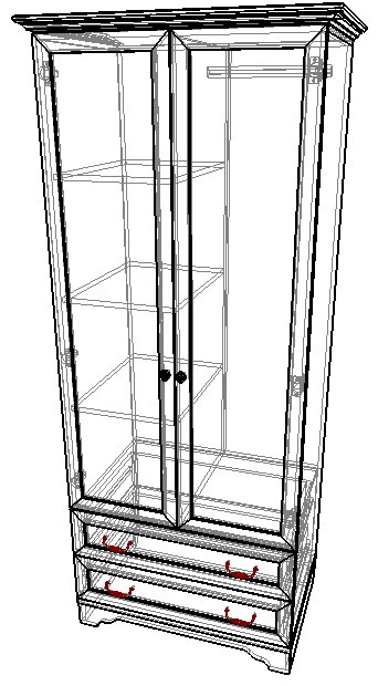 Шкаф 2-х створчатый Классика