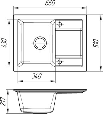 Мойка для кухни Липси 650