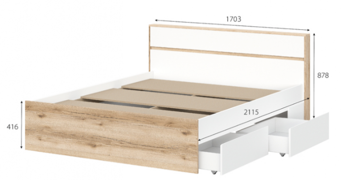 Кровать 1600 Брауни