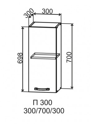 Шкаф верхний 300/700 Фортуна ДСВ
