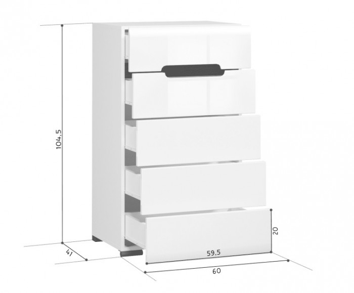 Комод S205-KOM5S/10/6 AZTECA