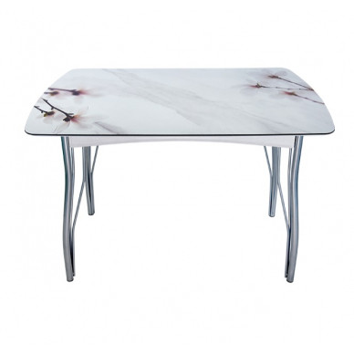 Обеденный стол Магнолии на мраморе-2