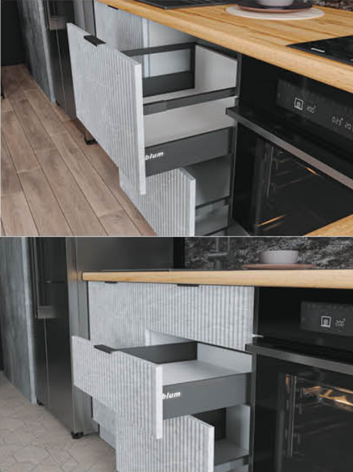 Шкаф нижний с тандембоксами 600 3 ящика Монца