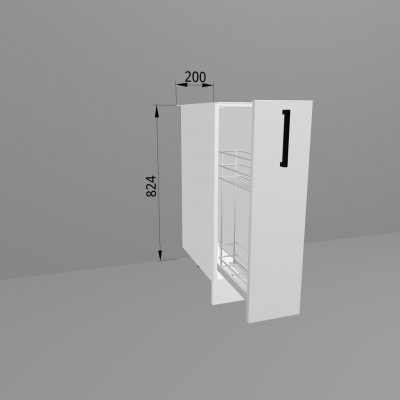 Шкаф нижний 200 бутылочница Санвут МДФ