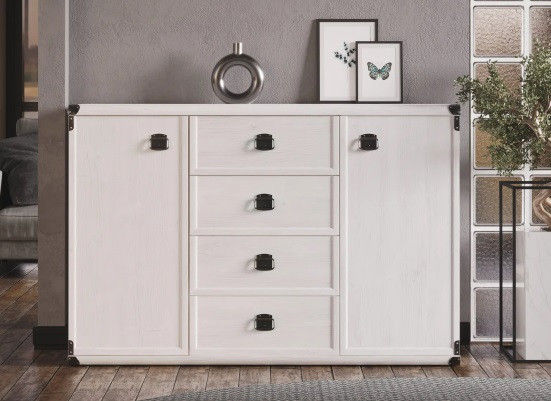 Тумба с 2 распашными дверьми INDIANA JKOM 2D 4S 130