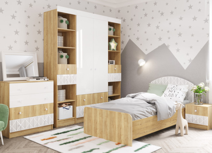 Стеллаж 450 с ящиками Сканди