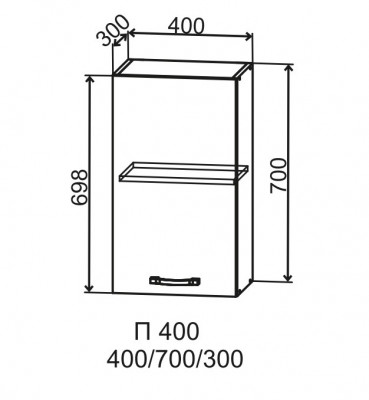 Шкаф верхний 400/700 Фортуна ДСВ