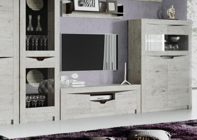 Тумба ТВ с 2 дверцами и ящиком Соренто