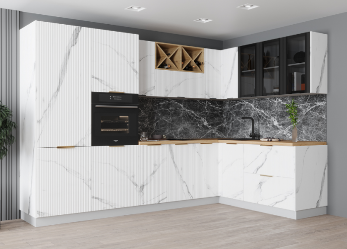 Пенал кухонный 600 с нишей Монца