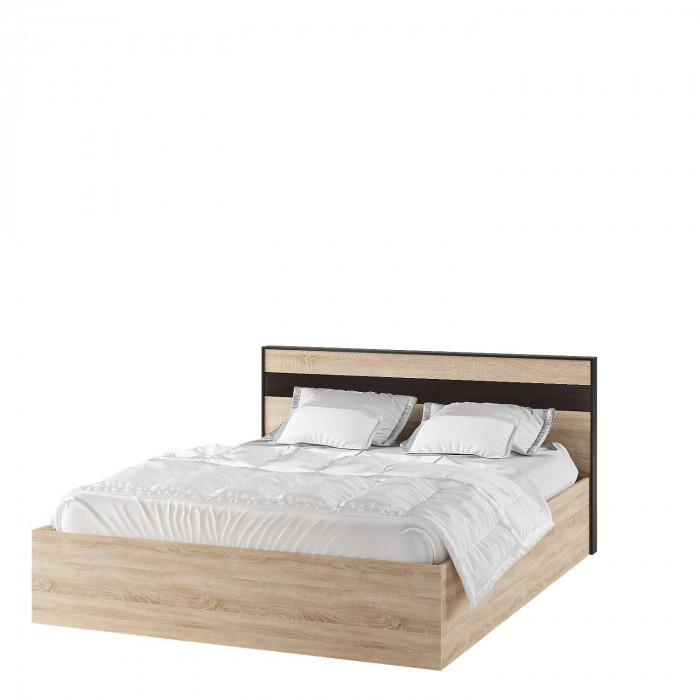 Кровать 1600 с настилом ДСП Лирика ЛК-1