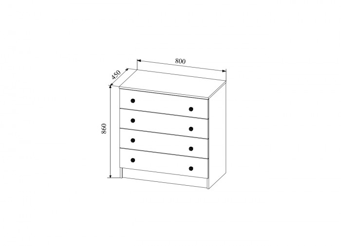 Комод 800 Ki-Ki ДСВ