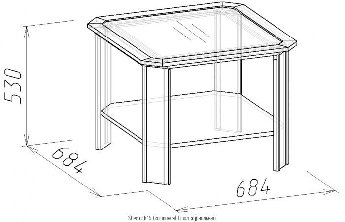 Стол журнальный 16 Sherlock