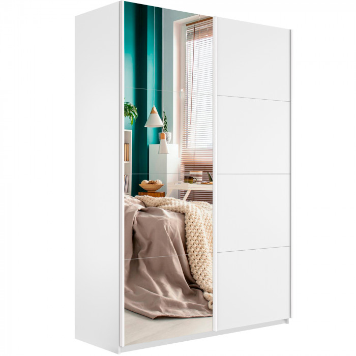 Шкаф купе Прайм 2-х дв. с зеркалом 1200 Е1