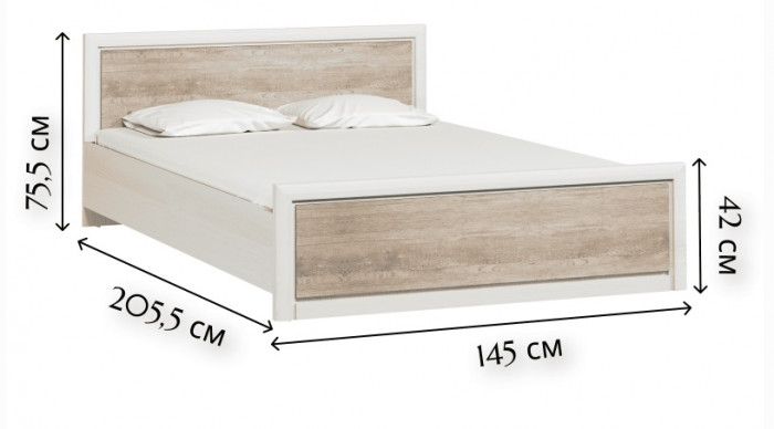 Кровать Коен LOZ140х200 без основания