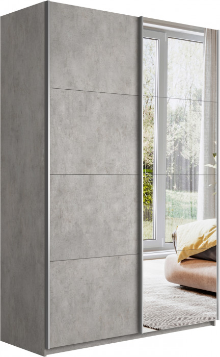 Шкаф купе Прайм 2-х дв. с зеркалом 1400 Е1