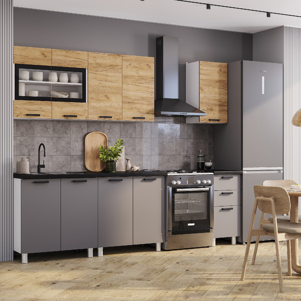 Кухонный гарнитур Крафт 2,0 м тип 2