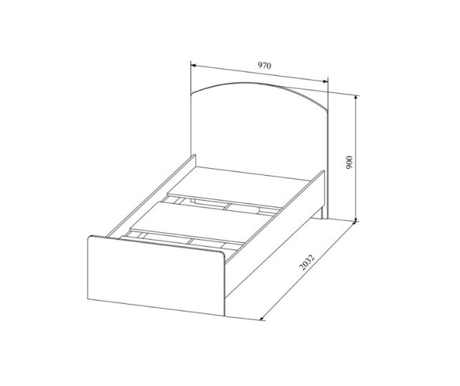 Кровать 900 Ki-Ki ДСВ