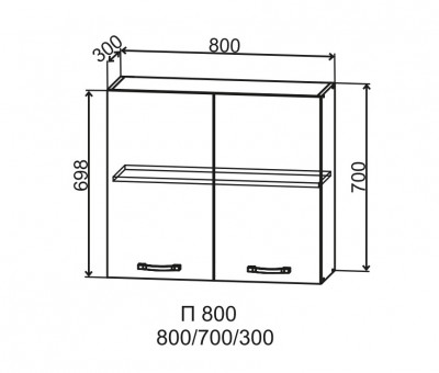 Шкаф верхний 800/700 Фортуна ДСВ