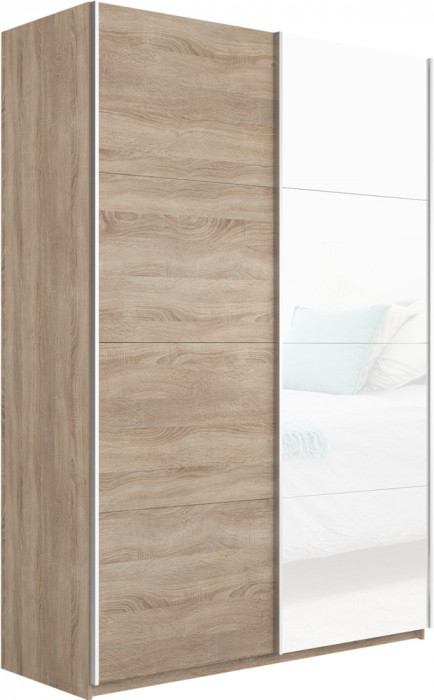 Шкаф купе Прайм 2-х дв. со стеклом 1400 Е1