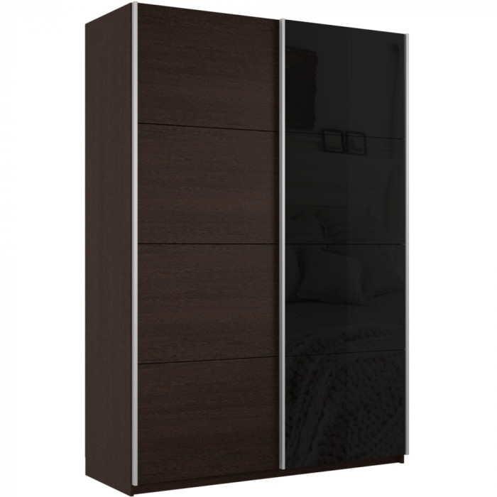 Шкаф купе Прайм 2-х дв. со стеклом 1400 Е1