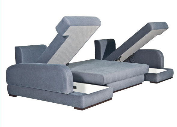 Диван Гарден угловой с 2 оттоманками