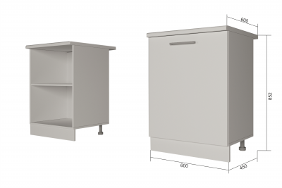 Шкаф нижний 600 1 дверь Санвут МДФ