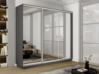 Шкаф купе 3-х дв. 3 зеркала 2400/2200/600 Экспресс 2
