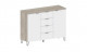 Комод 2 ств. Анима (Дуб серый, Белый)