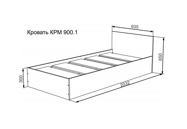 Кровать 900 Мори