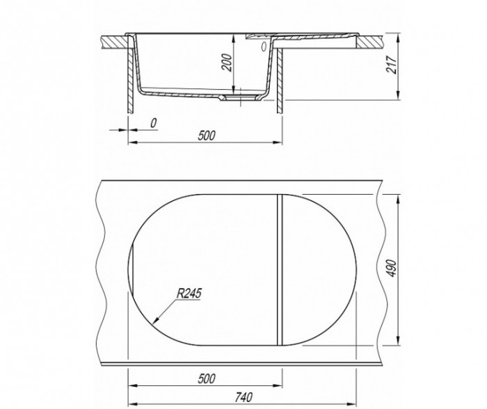 Мойка для кухни Берта 760