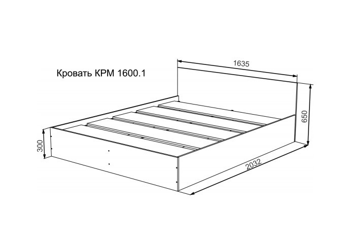 Кровать 1600.1 Мори