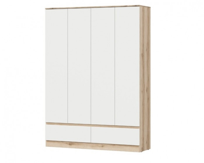 Шкаф четырехстворчатый (с ящиками) 1,5 м Брауни