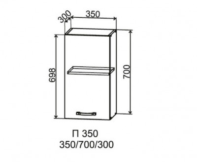 Шкаф верхний 350/700 Марсель Гола