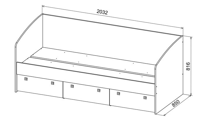 Кровать Аленка