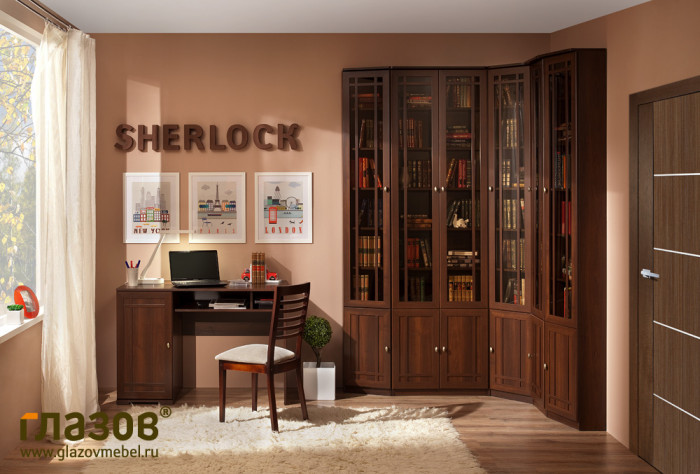 Шкаф для книг 35 торцевой правый Sherlock
